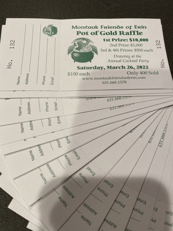 Pot of Gold Raffle Ticket